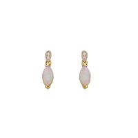 Opal Stud Earrings in Gold