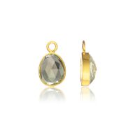 Manhattan Gold & Green Amethyst Interchangeable Gemstone Drops