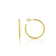 Olivera Medium Gold Vermeil Hoop Earrings