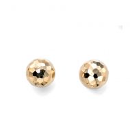 Faceted Gold Studs
