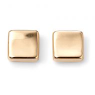 Shaped Square Stud in Gold