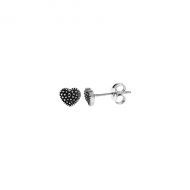Marcasite rounded hearts