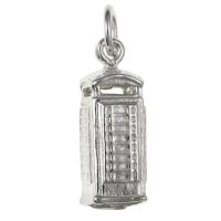 Sterling Silver Telephone Box Charm