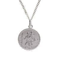 18mm St. Christopher Pendant and Chain